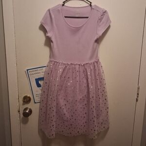 Girls' Pink Starry Dress